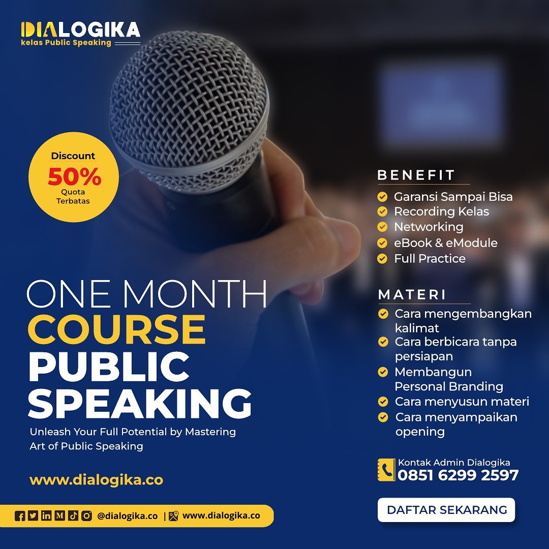 Instagram Kelas Public Speaking Jogja : Dialogika
